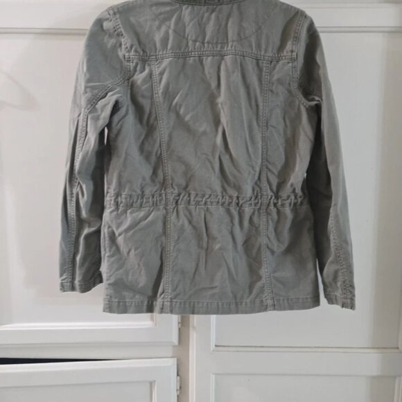 H&M CARGO UTILITY JACKET Women's  Army Green size 6 - Picture 4 of 6